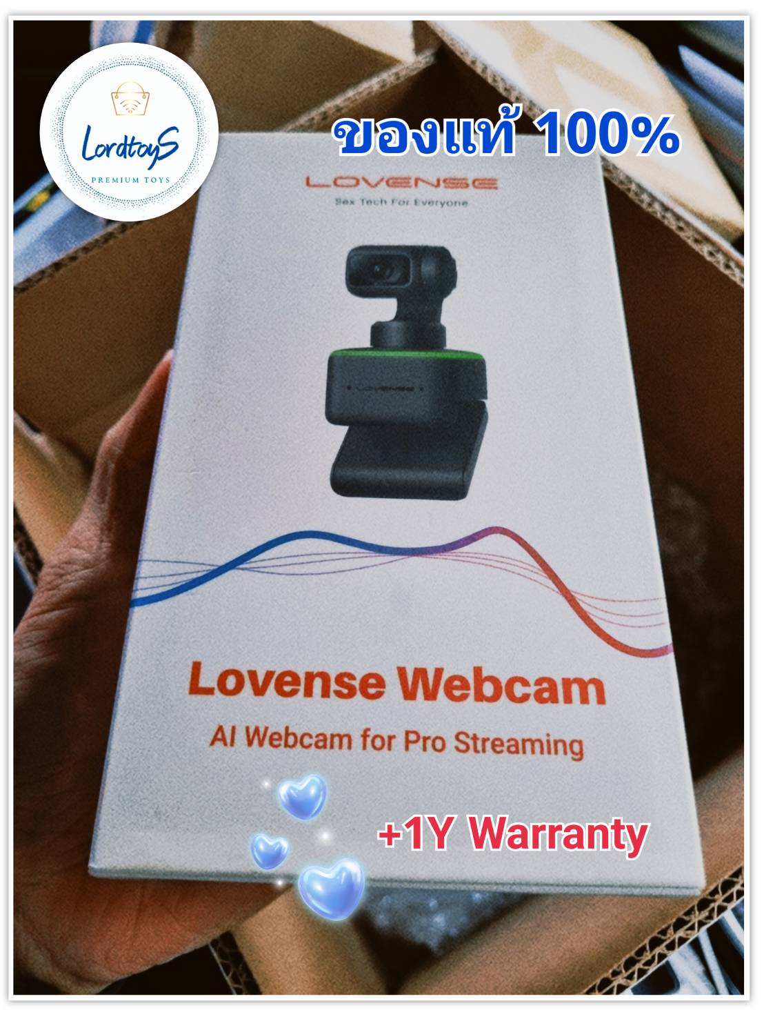 กล้องความละเอียดสูง 4K Lovense Web cam ( AI Tracking)